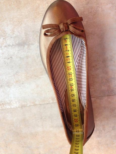 Hnědé metalické baleríny vel.35-36 zn.ff mašlička, f&f,36