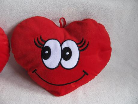 Plyšové hračky, zamilované srdíčka, 
