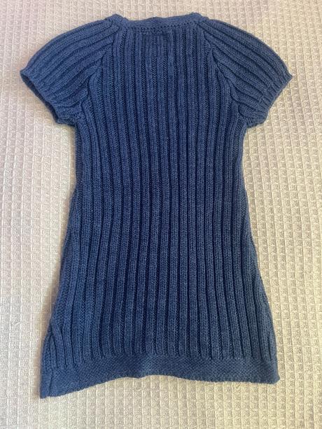 Teplé šaty s krátkým rukávem vel.4-5let/104-110, terranova,110