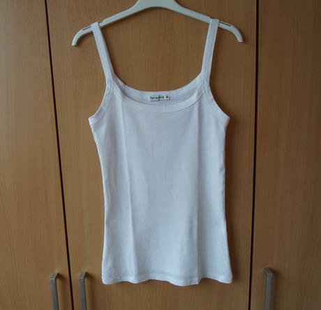 Bílé tričko tílko top, terranova,s