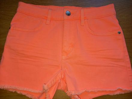 Oranžové elastické kraťasy, h&m,158