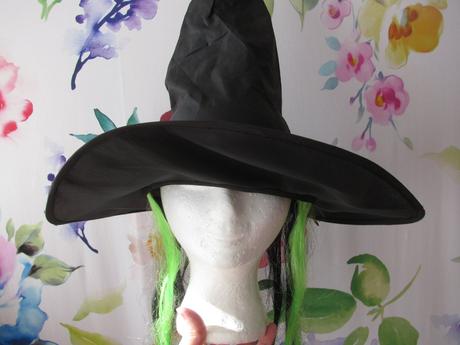 Karnevalový klobouk s vlasy halloween, 