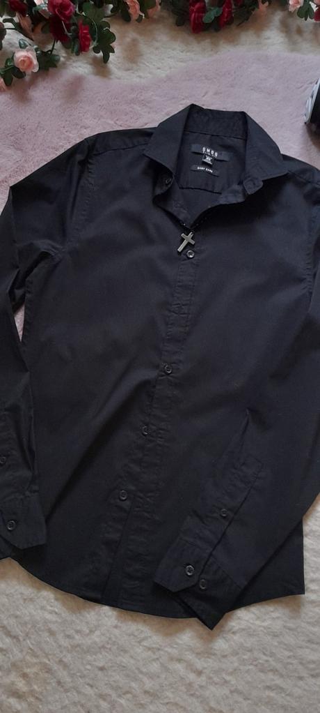 Smog černá košile easy care, xs