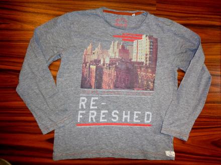 Šedé melírované tričko tom tailor, tom tailor,140