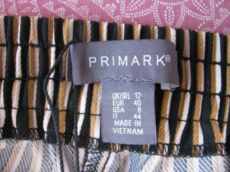 Dámské letní kotníkové kalhoty s proužkem, primark,40