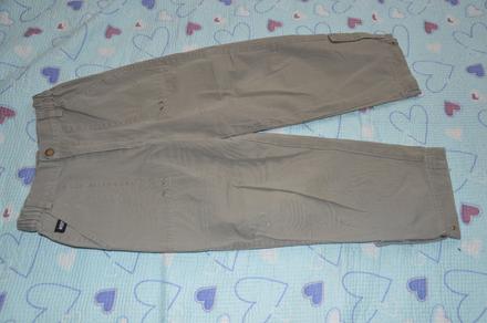 110 116 bavlněné plátěné kalhoty, wolf,116