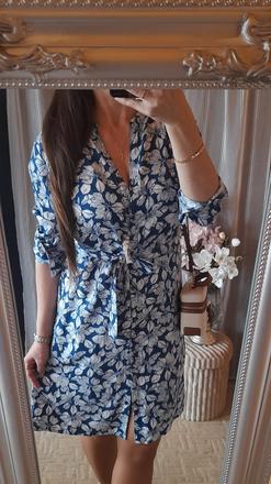 Esmara blůzové květované šaty z viskózy, esmara,40