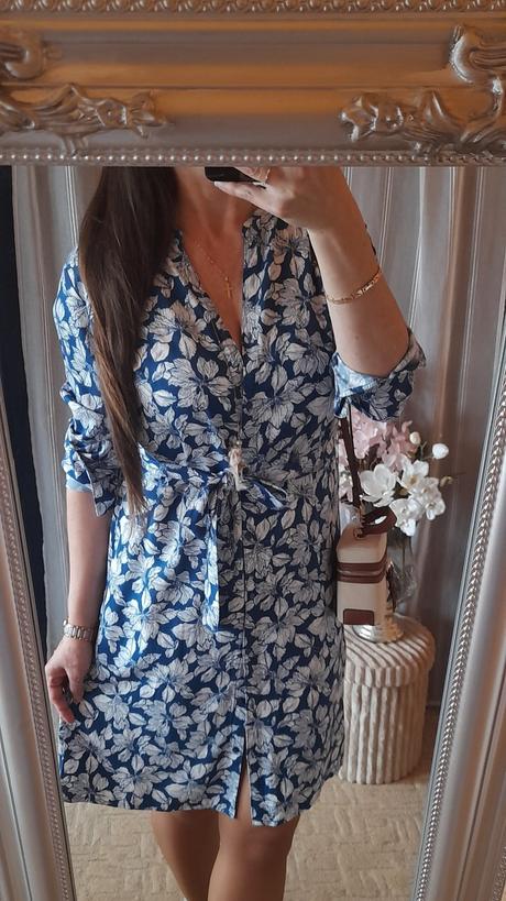 Esmara blůzové květované šaty z viskózy, esmara,40