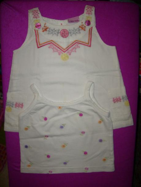 Letní tunika cherokee s vyšíváním vel.86 + tílko, cherokee,86