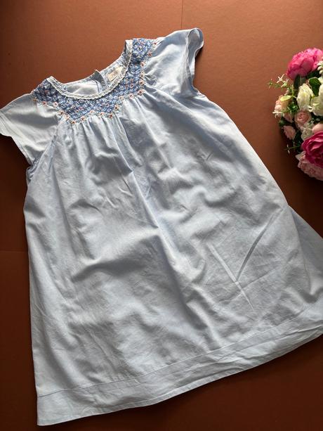 Ob/ šaty bledě modré - v. 5/6 let zn. next, next,116