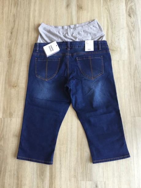 Těhotenské 3/4 slim fit džíny mama licious w32/l32, xl