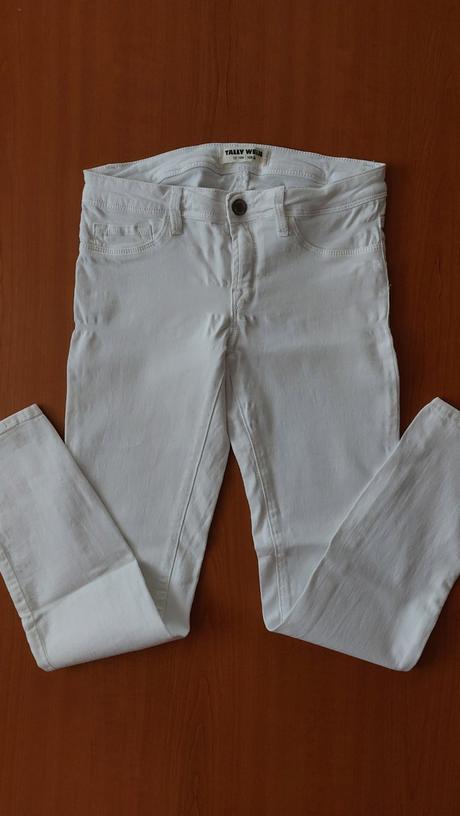 Bílé kalhoty,džegíny,164/xs, 164