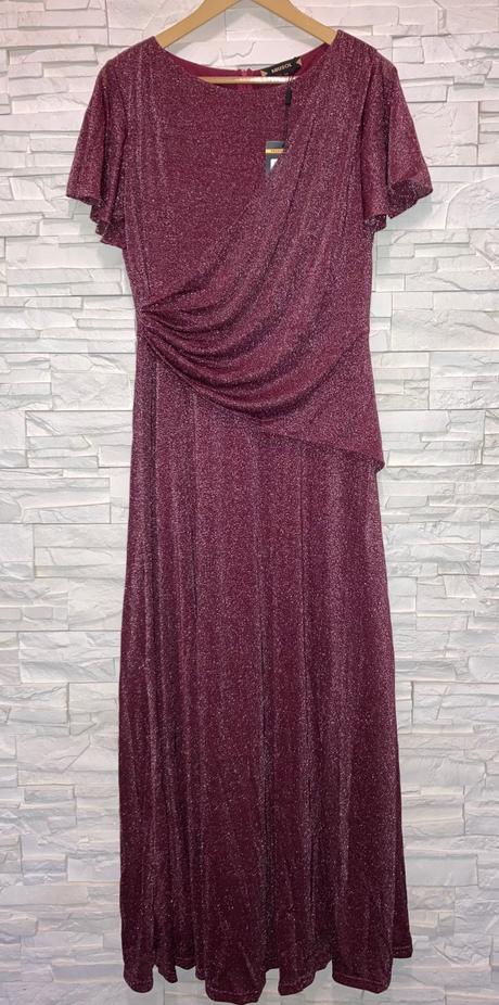 Dlouhé třpytivé plesové / společenské šaty, xl