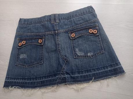 Riflová minisukně 152,158, marks & spencer,158