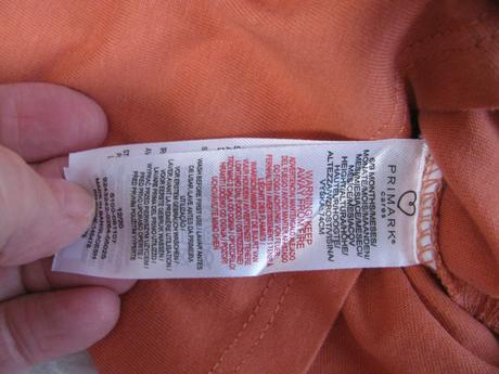 Bavlněné oranžové tričko se zlatým sluníčkem, primark,74