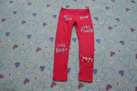 Růžové legíny legínky girls, 116