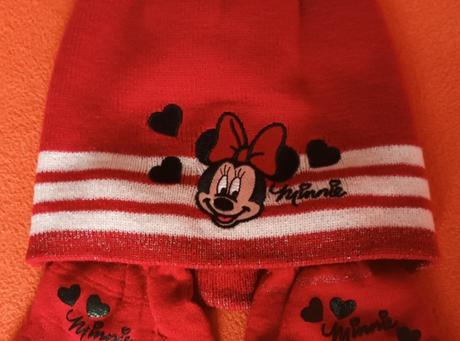 Komplet/set(čepice a rukavice) minnie disney, disney,128