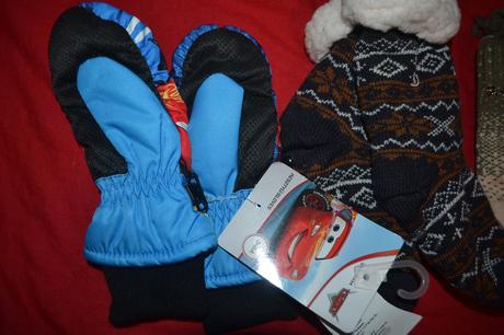 2x silné kvalitní rukavice v.116-122,ponožky silné, disney,116 / 122