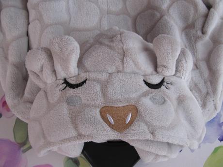 Luxusní fleecový spací overal s kapucí, 146