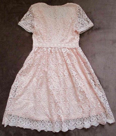 Společenské šaty krajkové meruňkové orsay m 38, orsay,m