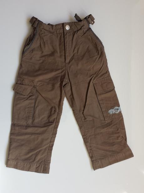 F249 chlapecké plátěné podšité kalhoty vel. 98, kiki&koko,98