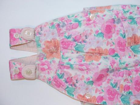 L237 květované podšité kalhoty s laclem vel. 68, marks & spencer,68