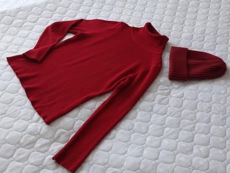 Dámský rolák+čepice, vel.38/40/42, 