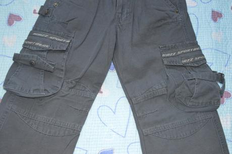 116 122 pevné bavněné kalhoty džíny s regulací, 122