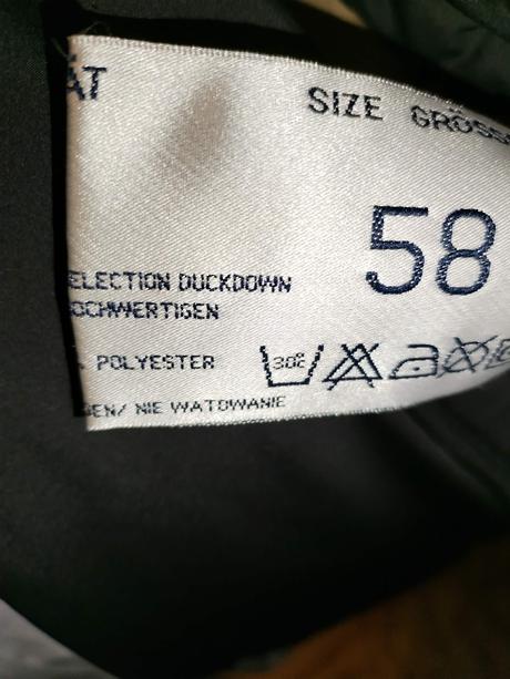 Peřová bunda vel.58, 58