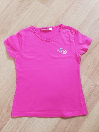 Tričko triko malinové-motýlek, vel. 122-128, pepperts,122