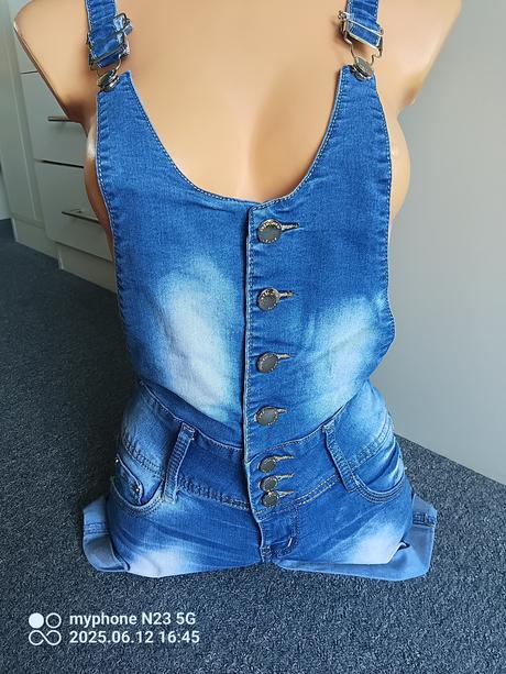 Šortky laclové zn."denim art" vel."26", denim,26