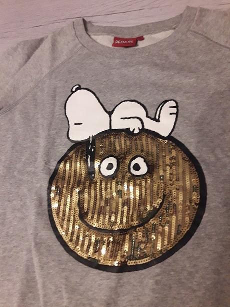 Šedá mikina s obrázkem, s