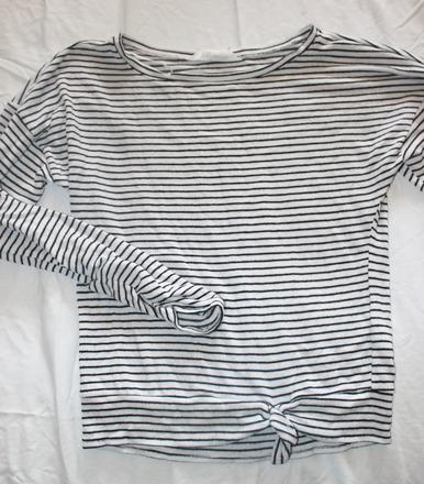 Vb185. pruhované tričko 10 let, h&m,140