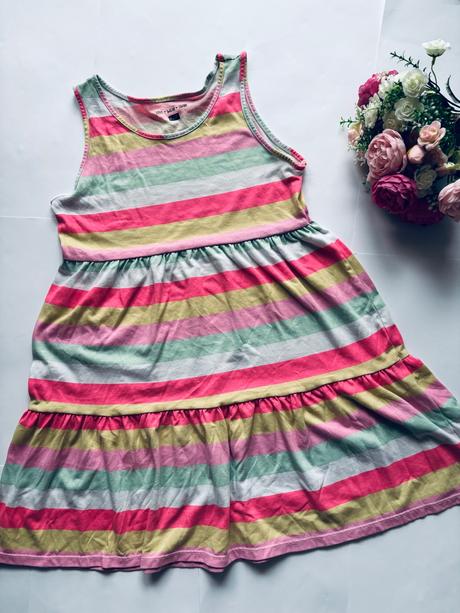 Ob/ šaty letní s pruhy - v.11/12 let, f&f,152