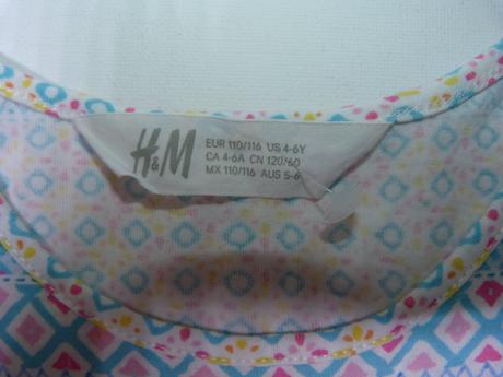 Bavlněné šaty vel. 110/116, h&m,110