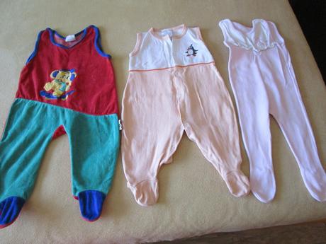 3x retro dupačky, 2x bavlněné a 1x sametové, 68