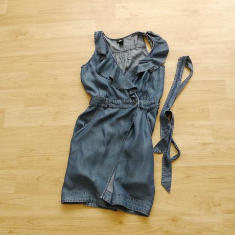 Dzinove zavinovaci saty vel. 34 h&m, h&m,xs