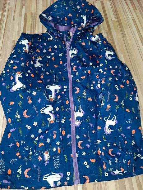 Jarní, podzimní bunda s jednorožci 140, 140