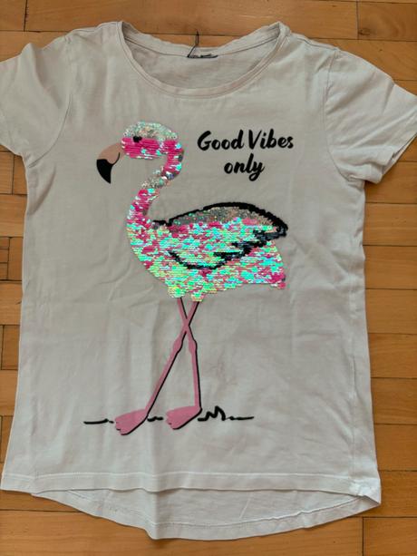 Dětské triko s krátkým rukávem vel. 8-10 let, h&m,134