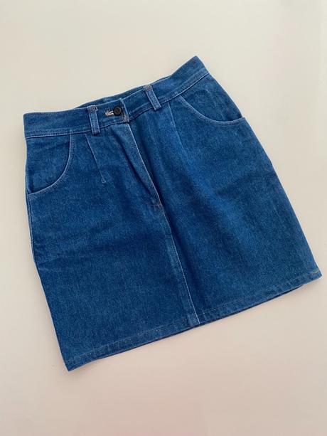 Džínová sukně do pasu, vel. xxs, xs