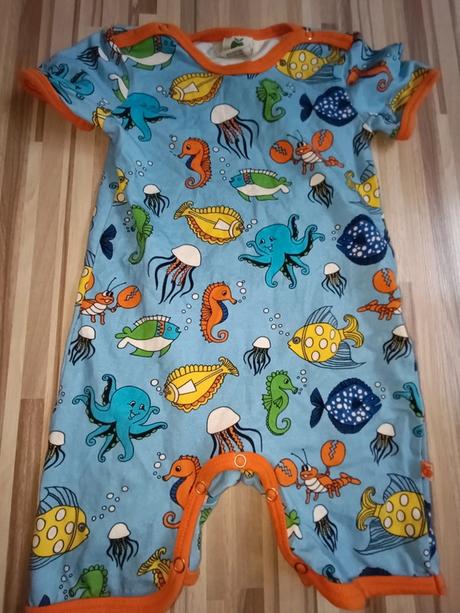 Letní overal s mořskými živočichy 80 smafolk, smafolk,80