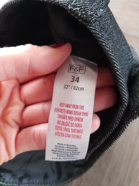Šedé společenské kalhoty zn. ff, vel. 34, f&f,34