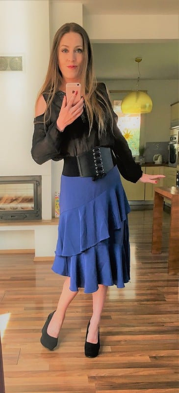 Nová pc 550 sukně s volány, vel m/l, amisu, amisu,l