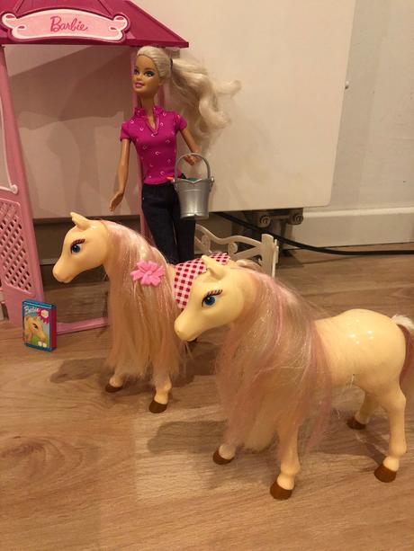Staj s barbie, 2 kone a doplnky, 
