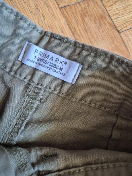 2x plátěné kalhoty, 128