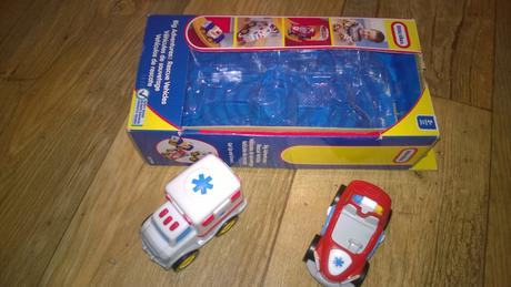 2x záchranářské auto little tikes, hraná,