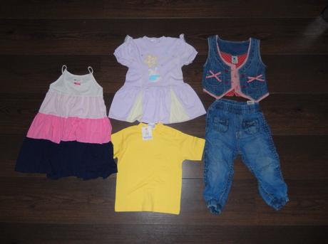 Dívčí šatičky, trička atd. - vel. 92, 86–98