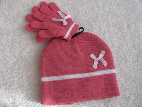 Set - zimní čepice a rukavice, 128