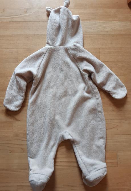 Zimní fleecový overal medvídek vel 74, 86