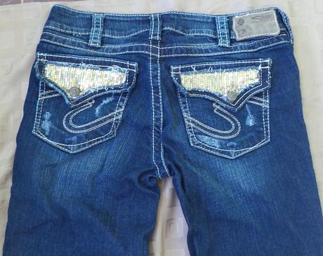 Dámské džíny ripped - w30/l32 - vel. l, l